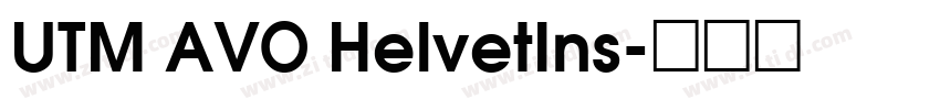 UTM AVO HelvetIns字体转换